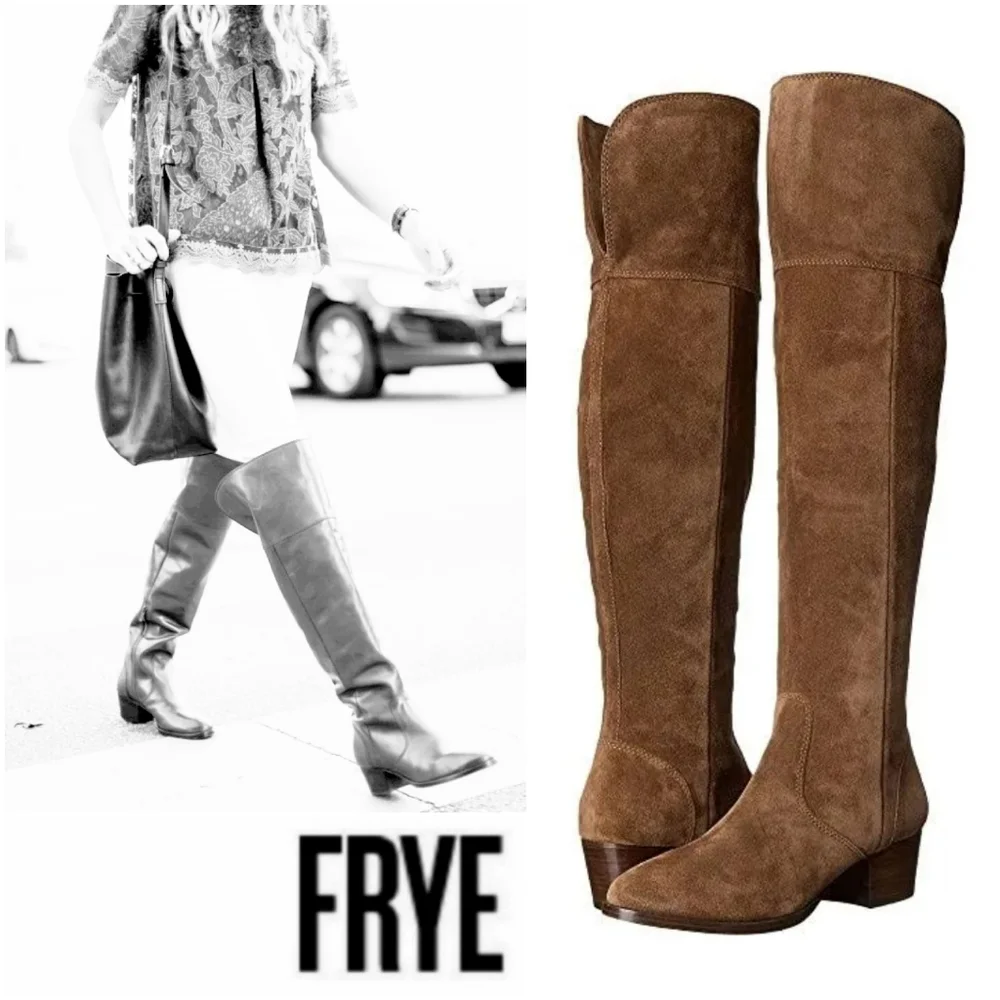 Chic & Beautiful Frye OTK Oiled Suede Boots